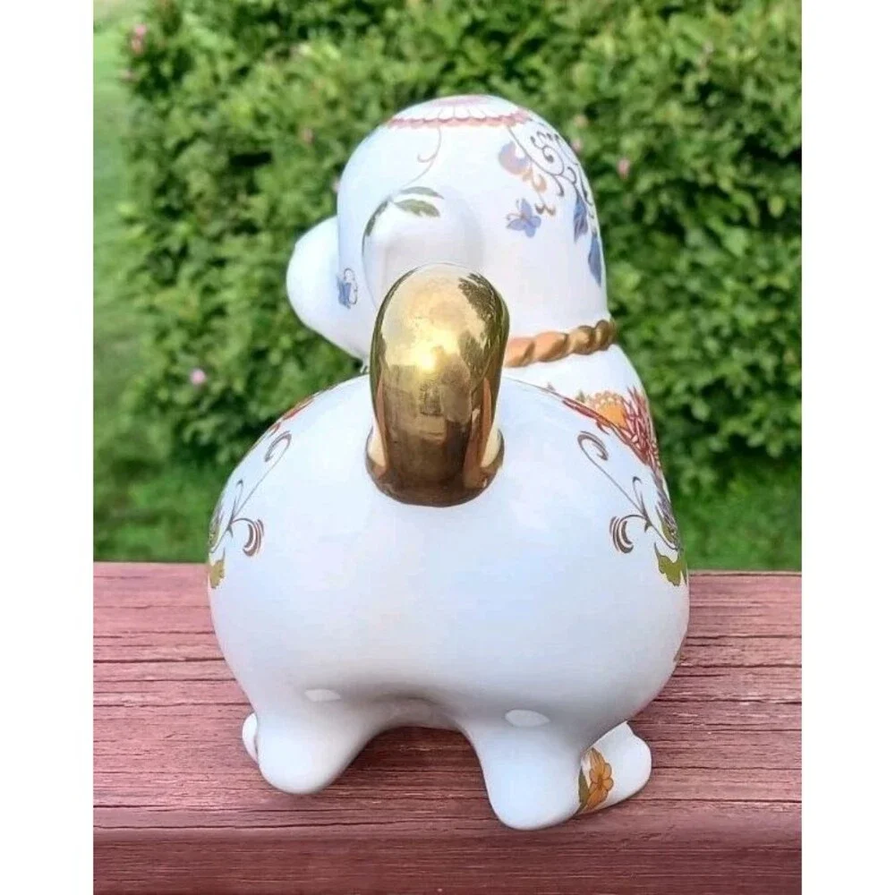 Vintage 1987 The Imperial Puppy Of Satsuma Hand Painted Porcelain Franklin Mint